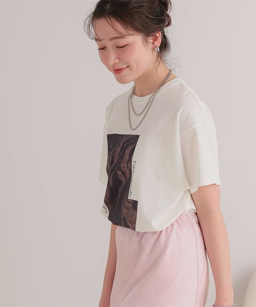 titivate(ティティベイト)の「オーバーサイズアソートフォトTシャツ(Tシャツ/カットソー・レディース・オフホワイト/ホワイト系その他・FREE)」の11枚目の写真