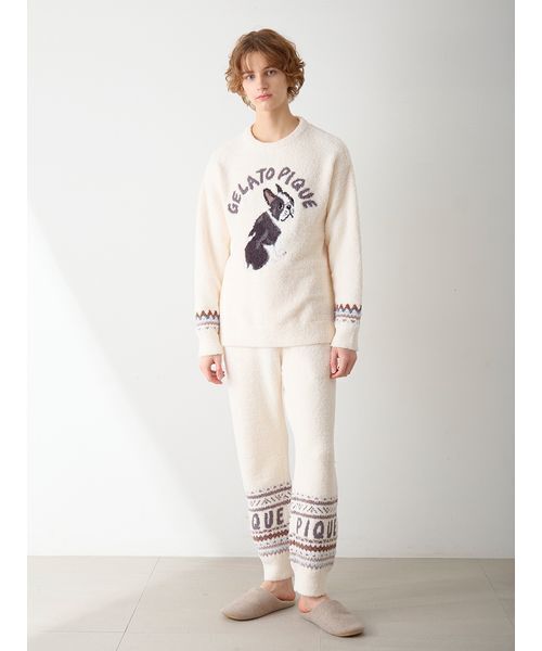 gelato pique（ジェラートピケ）の「【HOMME】パウダーDOGジャガード