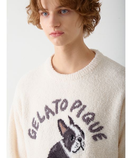 セール】【HOMME】パウダーDOGジャガードプルオーバー（ルームウェア