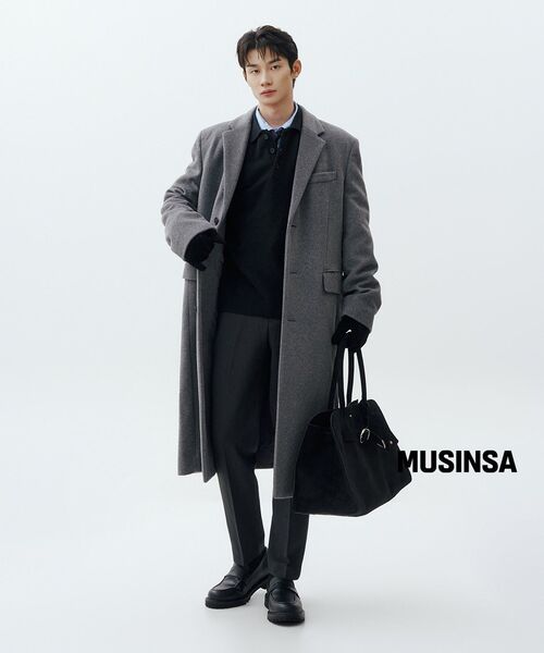 MUSINSA STANDARD（ムシンサスタンダード）の「[ビクトリアウール] ミニマルカラードニット [ブラック]（ニット/セーター・メンズ・その他・X-LARGE/XX-LARGE/SMALL/MEDIUM/LARGE）」の8枚目の写真