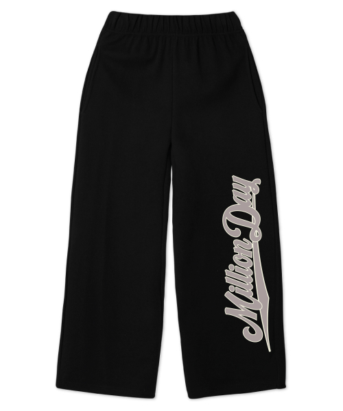 MILLION DAY(ミリオンデイ)の「1984 wide pants(スウェットパンツ・レディース・オートミール/グレー/ホワイト・LARGE/X-LARGE/MEDIUM)」の1枚目の写真