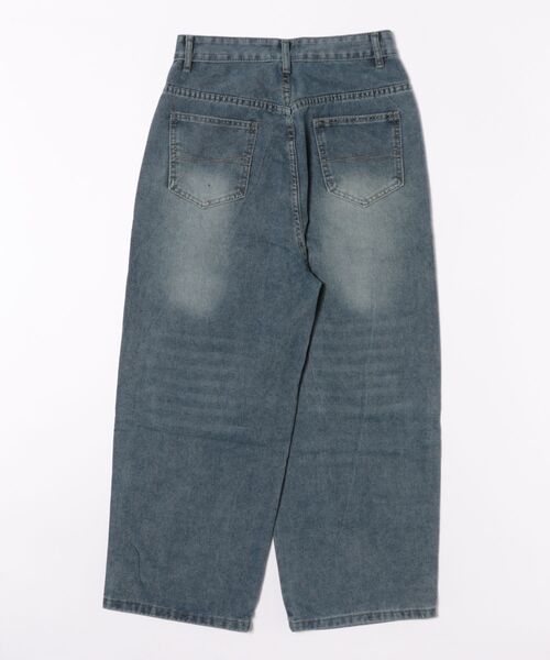 urge:(アージコロン )の「【URGE:】ハイウエスト ワイドデニムパンツ(デニムパンツ・レディース・ブルー・X-LARGE/LARGE/SMALL/MEDIUM)」の2枚目の写真