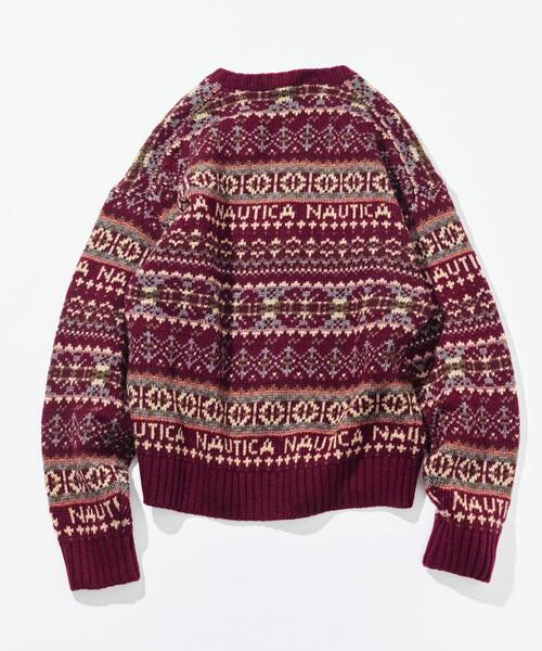 セール】NAUTICA/ノーティカ ヴィンテージライク フェアアイル クルー