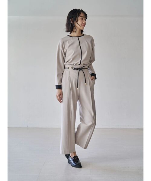 TONAL(トーナル)の「ウォームツイル配色STクルーブラウス(シャツ/ブラウス・レディース・ベージュ/ブラウン/ネイビー/オフホワイト/その他・MEDIUM)」の19枚目の写真