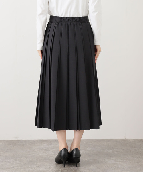 IENA ストレッチプリーツスカート ネイビー 36 WEB限定/追加》ストレッチプリーツスカート（スカート）｜IENA（イエナ