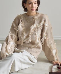 KATHARINE ROSS | 【PILLINI/ピリーニ】シャギージャガードプルオーバー(ニット/セーター)