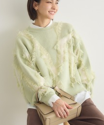 【PILLINI/ピリーニ】シャギージャガードプルオーバー