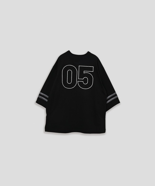 Kelen(ケレン)の「「KELEN MENS / ケレン メンズ」2WAY NUMBERING TOP(Tシャツ/カットソー・メンズ・オフホワイト/グレイッシュベージュ/ブラック・40/38/42)」の2枚目の写真