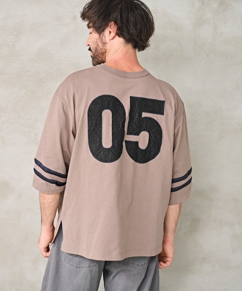 Kelen(ケレン)の「「KELEN MENS / ケレン メンズ」2WAY NUMBERING TOP(Tシャツ/カットソー・メンズ・オフホワイト/グレイッシュベージュ/ブラック・40/38/42)」の7枚目の写真