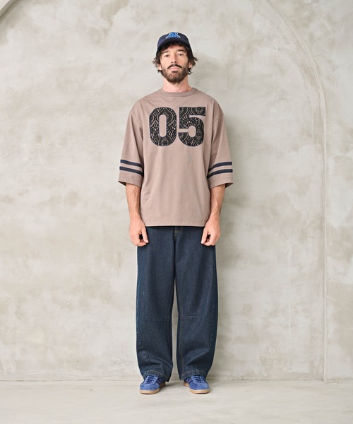 Kelen(ケレン)の「「KELEN MENS / ケレン メンズ」2WAY NUMBERING TOP(Tシャツ/カットソー・メンズ・オフホワイト/グレイッシュベージュ/ブラック・40/38/42)」の9枚目の写真