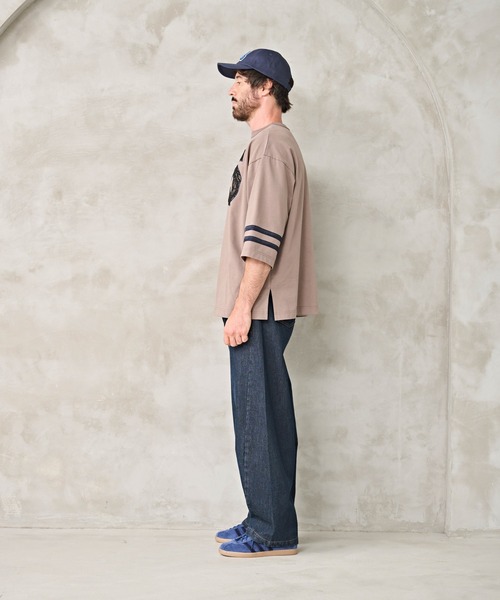 Kelen(ケレン)の「「KELEN MENS / ケレン メンズ」2WAY NUMBERING TOP(Tシャツ/カットソー・メンズ・オフホワイト/グレイッシュベージュ/ブラック・40/38/42)」の10枚目の写真