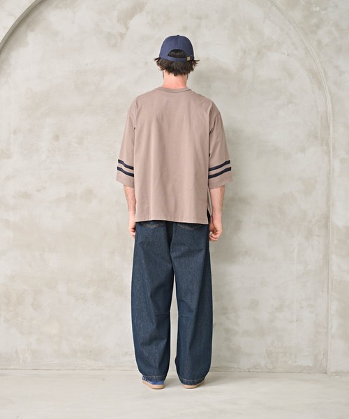 Kelen(ケレン)の「「KELEN MENS / ケレン メンズ」2WAY NUMBERING TOP(Tシャツ/カットソー・メンズ・オフホワイト/グレイッシュベージュ/ブラック・40/38/42)」の11枚目の写真