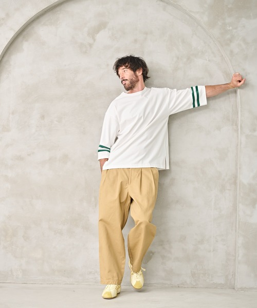 Kelen(ケレン)の「「KELEN MENS / ケレン メンズ」2WAY NUMBERING TOP(Tシャツ/カットソー・メンズ・オフホワイト/グレイッシュベージュ/ブラック・40/38/42)」の13枚目の写真