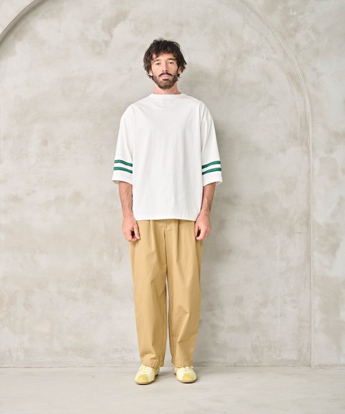 Kelen(ケレン)の「「KELEN MENS / ケレン メンズ」2WAY NUMBERING TOP(Tシャツ/カットソー・メンズ・オフホワイト/グレイッシュベージュ/ブラック・40/38/42)」の19枚目の写真