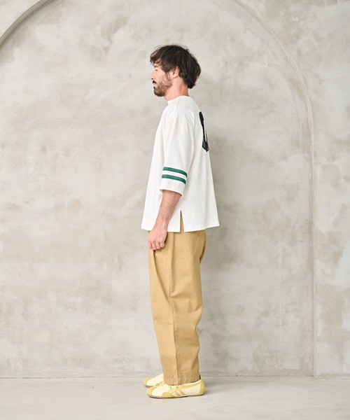 Kelen(ケレン)の「「KELEN MENS / ケレン メンズ」2WAY NUMBERING TOP(Tシャツ/カットソー・メンズ・オフホワイト/グレイッシュベージュ/ブラック・40/38/42)」の20枚目の写真