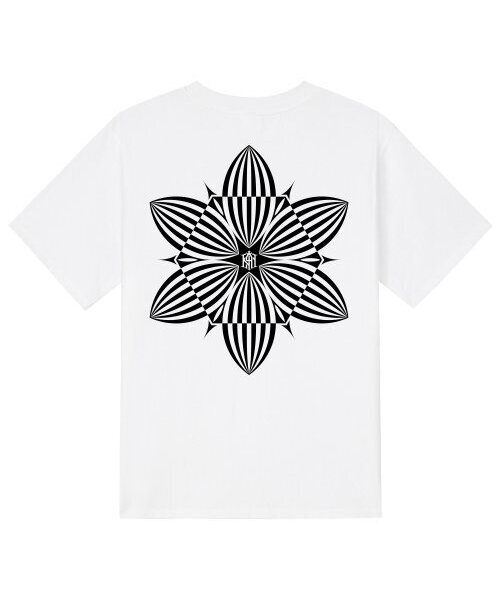 KAN6312(カン6312)の「KTW0085 カンオブフラワー 半袖Tシャツ - ホワイト(Tシャツ/カットソー・メンズ・その他・LARGE/MEDIUM/SMALL/X-LARGE)」の1枚目の写真