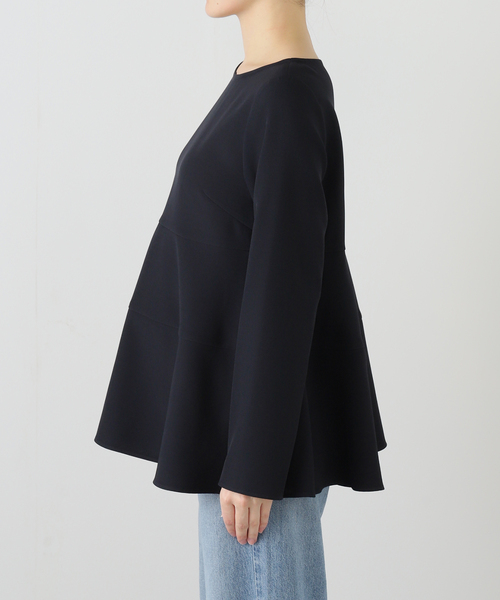 La TOTALITE（ラトータリテ）の「【洗える】チュニックフレアブラウス（シャツ/ブラウス・レディース・ホワイト/ネイビー・FREE）」の5枚目の写真