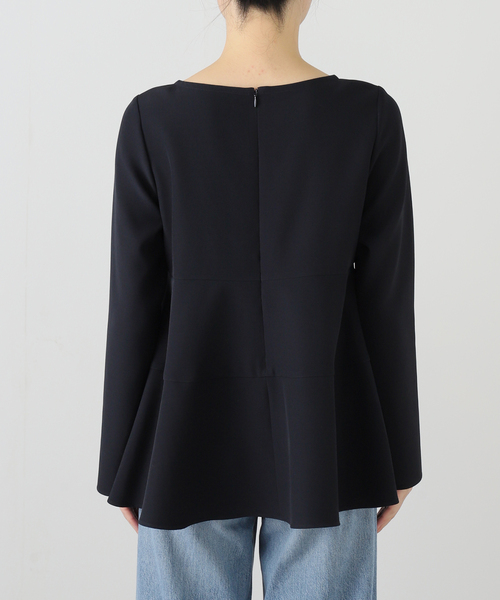 La TOTALITE（ラトータリテ）の「【洗える】チュニックフレアブラウス（シャツ/ブラウス・レディース・ホワイト/ネイビー・FREE）」の6枚目の写真