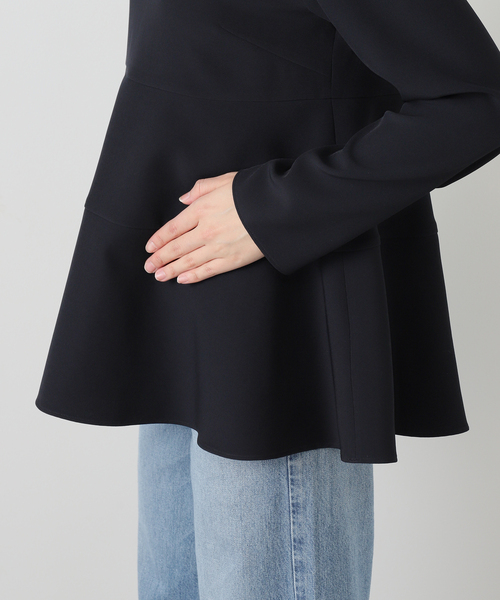 La TOTALITE（ラトータリテ）の「【洗える】チュニックフレアブラウス（シャツ/ブラウス・レディース・ホワイト/ネイビー・FREE）」の9枚目の写真