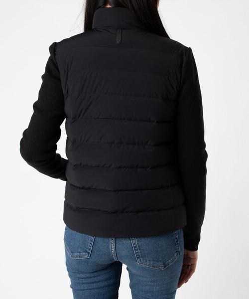 Mackage(マッカージュ)の「Mackage OCEANE-CITY Mixed Media Jacket マッカージュ オセアンシティ ダウンジャケット(ダウンジャケット/コート・レディース・クリーム/ブラック・SMALL/MEDIUM/X-SMALL)」の6枚目の写真