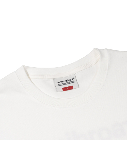 EXTRAORDINARY（エクストラオーディナリー）の「ヘビーコットン ベーシック スモールロゴTシャツ ホワイト（Tシャツ/カットソー・メンズ・その他・MEDIUM/LARGE/SMALL）」の3枚目の写真