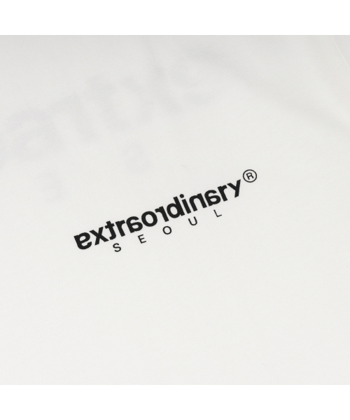 EXTRAORDINARY（エクストラオーディナリー）の「ヘビーコットン ベーシック スモールロゴTシャツ ホワイト（Tシャツ/カットソー・メンズ・その他・MEDIUM/LARGE/SMALL）」の4枚目の写真