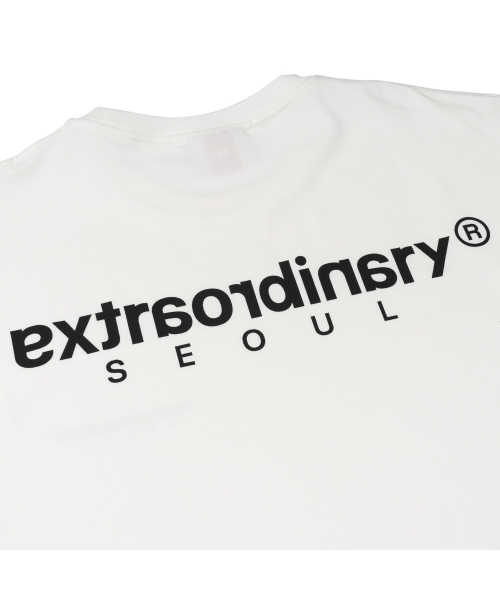 EXTRAORDINARY（エクストラオーディナリー）の「ヘビーコットン ベーシック スモールロゴTシャツ ホワイト（Tシャツ/カットソー・メンズ・その他・MEDIUM/LARGE/SMALL）」の5枚目の写真
