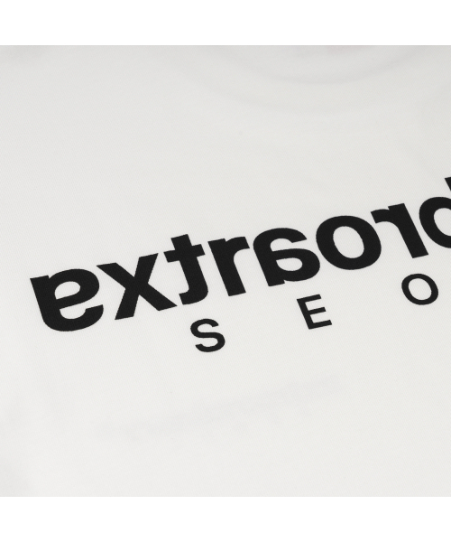 EXTRAORDINARY（エクストラオーディナリー）の「ヘビーコットン ベーシック スモールロゴTシャツ ホワイト（Tシャツ/カットソー・メンズ・その他・MEDIUM/LARGE/SMALL）」の6枚目の写真
