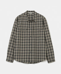 UNIFORM BRIDGE（ユニフォームブリッジ）の「plaid check pocket shirt black（シャツ/ブラウス）」