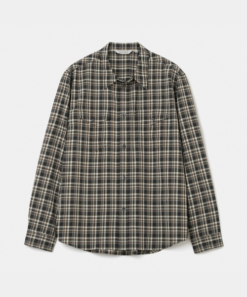 UNIFORM BRIDGE(ユニフォームブリッジ)の「plaid check pocket shirt black(シャツ/ブラウス・メンズ・その他・MEDIUM/LARGE/X-LARGE/XX-LARGE)」の1枚目の写真