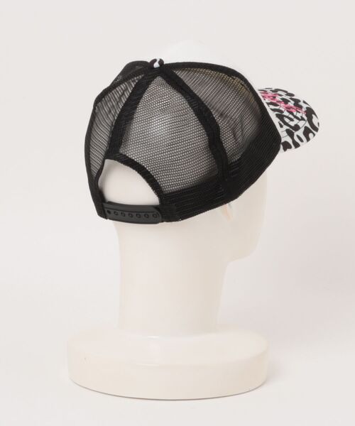 SPINNS（スピンズ）の「【GALFY/ガルフィー】メッシュロゴキャップ/レオパード・ダルメシアン柄/ヒョウ柄/刺繍/ユニセックス（キャップ・メンズ・ホワイト×レッド/ブラック×レッド・ONESIZE）」の3枚目の写真