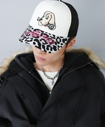 SPINNS | 【GALFY/ガルフィー】メッシュロゴキャップ/レオパード・ダルメシアン柄/ヒョウ柄/刺繍/ユニセックス(キャップ)