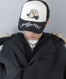 GALFY（ガルフィー）の「【GALFY/ガルフィー】メッシュロゴキャップ/レオパード・ダルメシアン柄/ヒョウ柄/刺繍/ユニセックス（キャップ）」