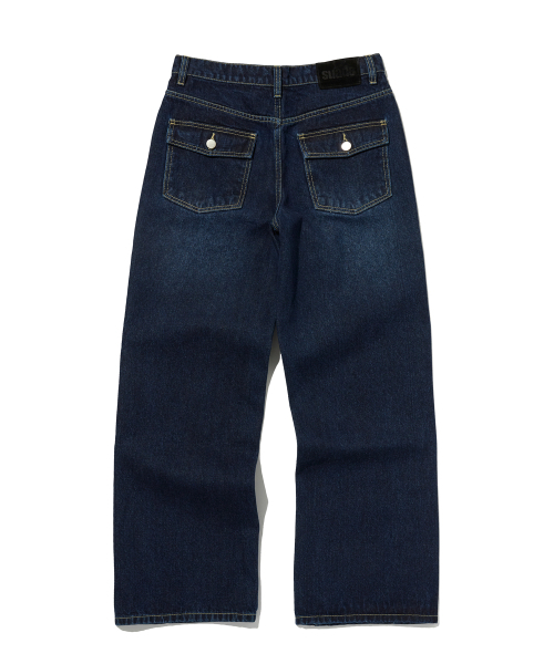 suade（スエード）の「STANDARD CURVED DENIM [DARK BLUE]（デニムパンツ・レディース・その他・SMALL/MEDIUM）」の5枚目の写真