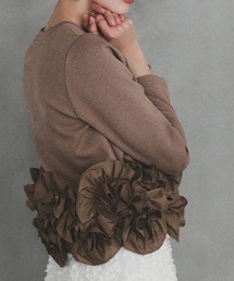 deux amour | 裾フラワーフリル長袖トップス(その他トップス)