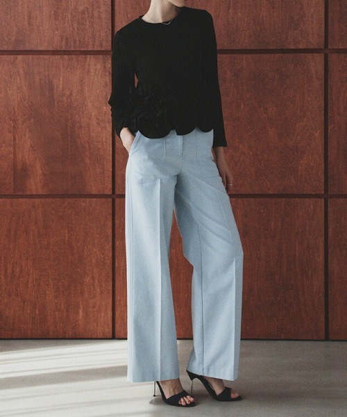 deux amour（ドゥーザムール）の「裾フラワーフリル長袖トップス（その他トップス・レディース・ブラウン/ホワイト/ブラック・FREE）」の14枚目の写真