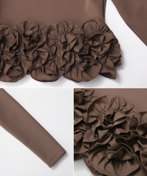 deux amour（ドゥーザムール）の「裾フラワーフリル長袖トップス（その他トップス・レディース・ブラウン/ホワイト/ブラック・FREE）」の22枚目の写真
