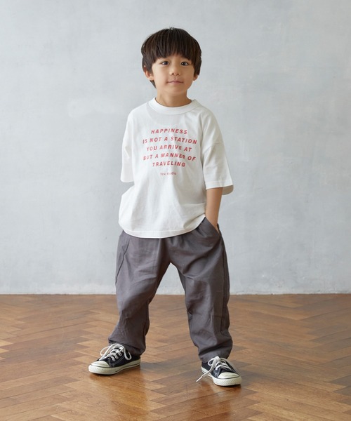 FOV(フォブ)の「フォブ HAPPINESS Tシャツ(Tシャツ/カットソー・キッズ・ブラック/ホワイト/ベージュ系その他・S/M/L/XL)」の5枚目の写真