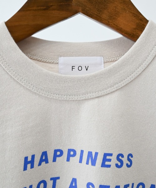 FOV(フォブ)の「フォブ HAPPINESS Tシャツ(Tシャツ/カットソー・キッズ・ブラック/ホワイト/ベージュ系その他・S/M/L/XL)」の8枚目の写真