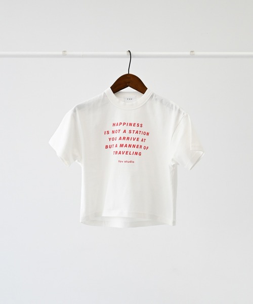 FOV(フォブ)の「フォブ HAPPINESS Tシャツ(Tシャツ/カットソー・キッズ・ブラック/ホワイト/ベージュ系その他・S/M/L/XL)」の11枚目の写真