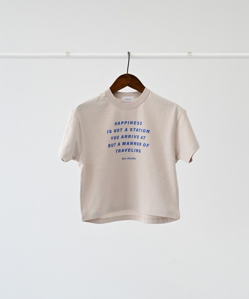 FOV(フォブ)の「フォブ HAPPINESS Tシャツ(Tシャツ/カットソー・キッズ・ブラック/ホワイト/ベージュ系その他・S/M/L/XL)」の13枚目の写真