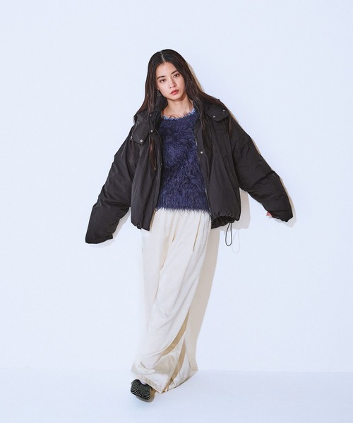 JEANASIS（ジーナシス）の「アソートサテンイージーパンツ/634891（その他パンツ・レディース・ブラウン/オフホワイト/ブラウン系その他/ブラック・FREE）」の16枚目の写真