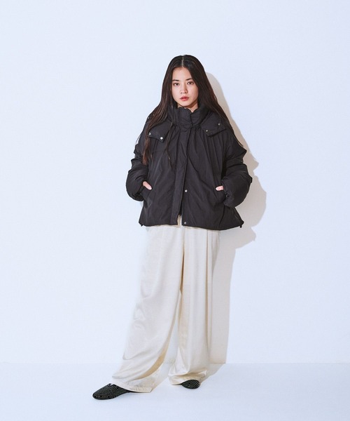 JEANASIS（ジーナシス）の「アソートサテンイージーパンツ/634891（その他パンツ・レディース・ブラウン/オフホワイト/ブラウン系その他/ブラック・FREE）」の18枚目の写真