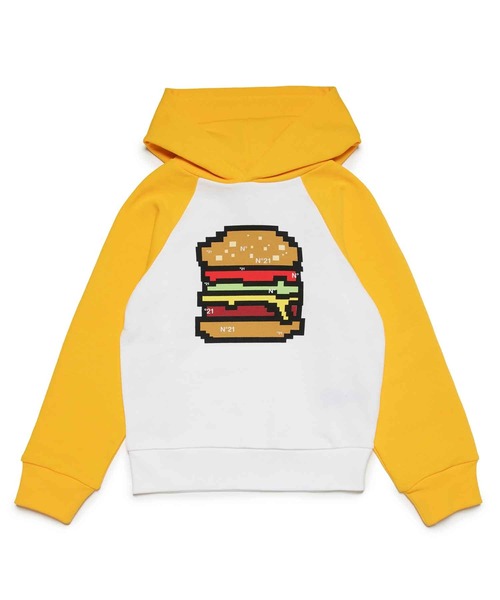 N°21(ヌメロ ヴェントゥーノ)の「N°21(ヌメロ ヴェントゥーノ)Kids & Junior グラフィックフーディーパーカー(スウェット・キッズ・ホワイト・16Y/14Y)」の2枚目の写真