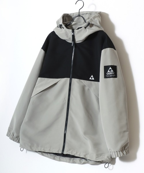 GERRY(ジェリー)の「GERRY/ジェリー Mountain Parka/ロゴ ワンポイント刺繍 マウンテンパーカー/アウトドアパーカー フーディー/レディース メンズ(マウンテンパーカー・メンズ・チャコールグレー/ブラック/グレイッシュベージュ・M/L/LL)」の9枚目の写真