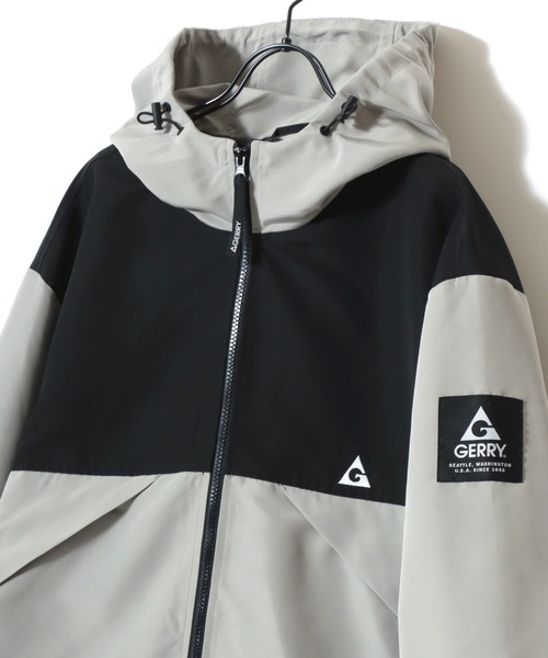 GERRY(ジェリー)の「GERRY/ジェリー Mountain Parka/ロゴ ワンポイント刺繍 マウンテンパーカー/アウトドアパーカー フーディー/レディース メンズ(マウンテンパーカー・メンズ・チャコールグレー/ブラック/グレイッシュベージュ・M/L/LL)」の6枚目の写真