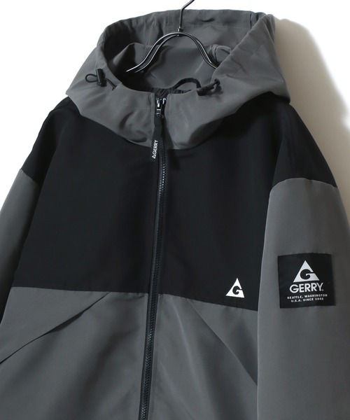 GERRY(ジェリー)の「GERRY/ジェリー Mountain Parka/ロゴ ワンポイント刺繍 マウンテンパーカー/アウトドアパーカー フーディー/レディース メンズ(マウンテンパーカー・メンズ・チャコールグレー/ブラック/グレイッシュベージュ・M/L/LL)」の5枚目の写真