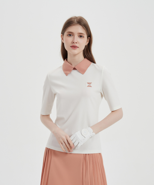 E.PARCA（イパルカ）の「サンキスド5部ポロトップ（ポロシャツ・レディース・その他・SMALL/MEDIUM/LARGE）」の3枚目の写真