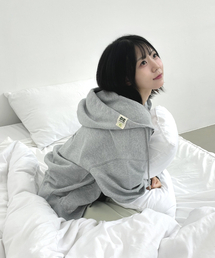 TEESSERT（ティーザート）の「[男女共用] シュンピョ クラバー オーバーサイズ フードジップアップ_グレー（パーカー）」