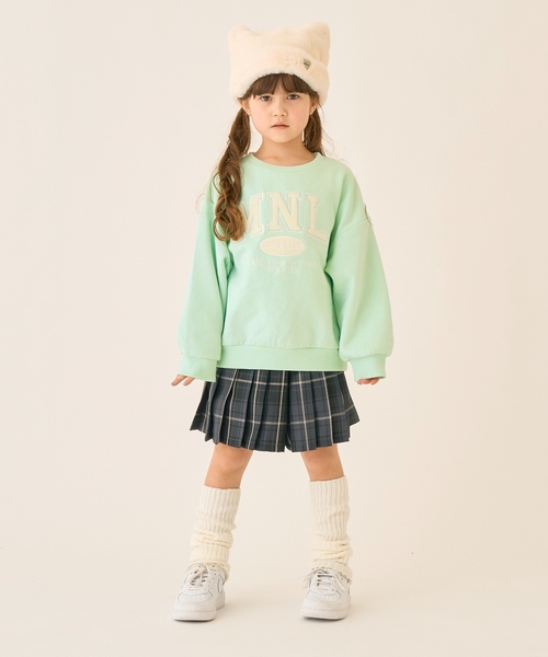 minimal（ミニマル）の「T/Rチェックプリーツキュロット（スカート・キッズ・ピンク/チャコール/オフホワイト・100cm/110cm/120cm/130cm/140cm/90cm）」の14枚目の写真